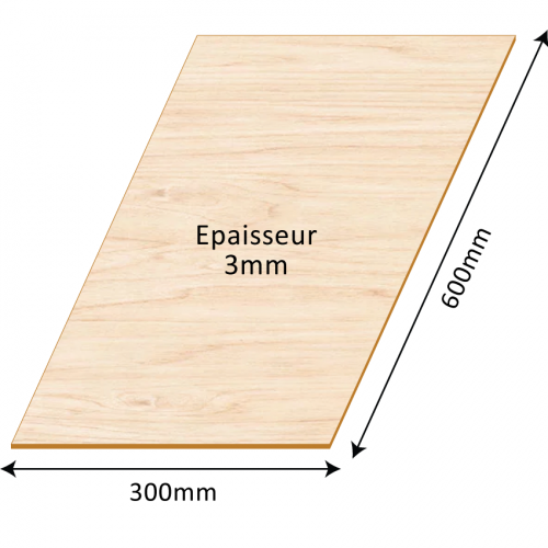 Contreplaqué de peuplier pour découpe laser