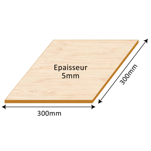 Contreplaqué peuplier pour machine laser