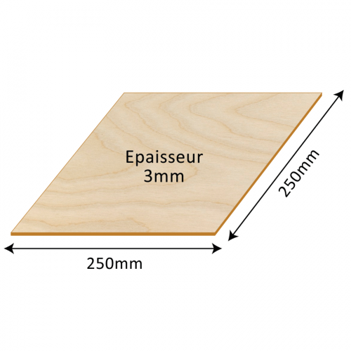 Contreplaqué de bouleau pour découpe laser